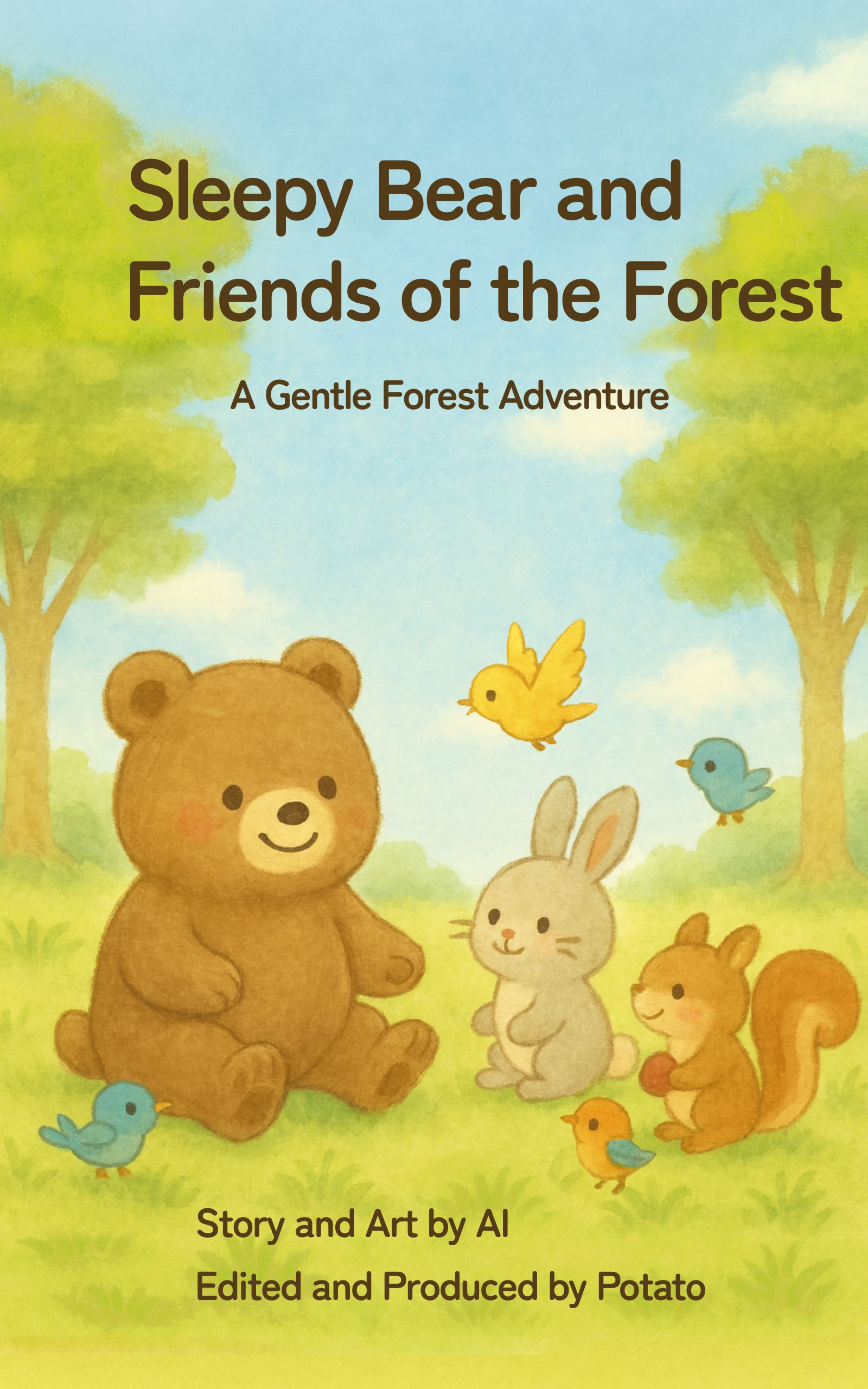 Sleepy Bear and the Forest Friends: A Gentle Adventure in the Woods